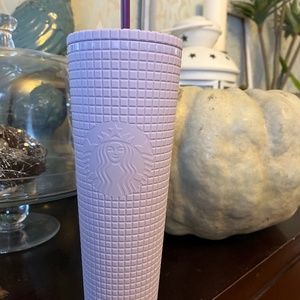 Starbucks lavender grid tumbler
